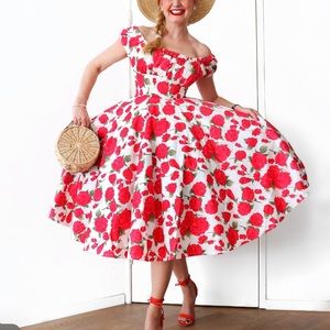 ModCloth rose dress size M
